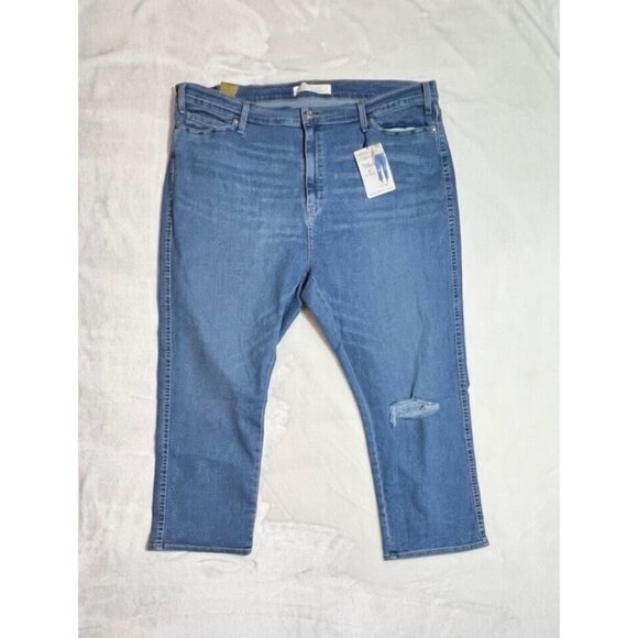 Womens Levis High Waisted Mom Ripped Jeans Size 26x38 - Picture 3 of 16